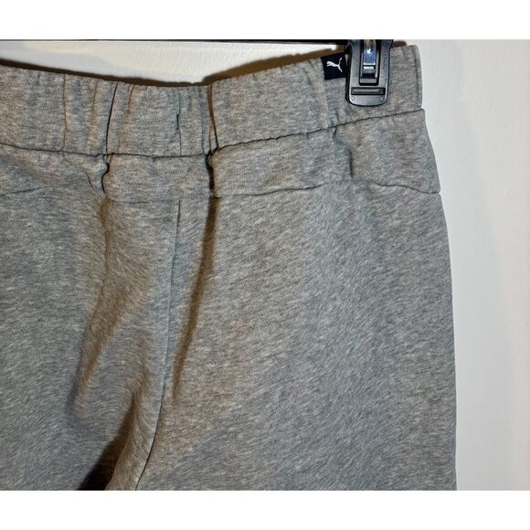 Puma Grey Fleece Joggers Men’s Medium • Elastic Drawstring Sweatpants - Picture 5 of 5